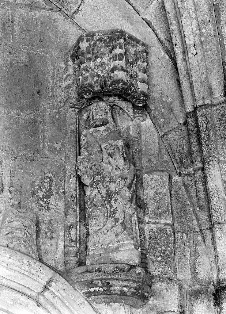 Statue (d'applique, petite nature) : saint Barthélémy, église paroissiale Saint-Jérôme (Cast)