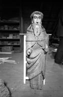 Statue (d'applique, petite nature) : saint non identifié, église paroissiale Saint-Annouarn (Peumérit)