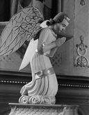 Statue (2, figure d'ornement) : ange, église paroissiale Saint-Primel (Primelin)