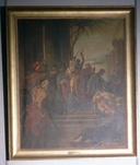 Tableau : massacre de religieux, hôtel de ville (Auray)