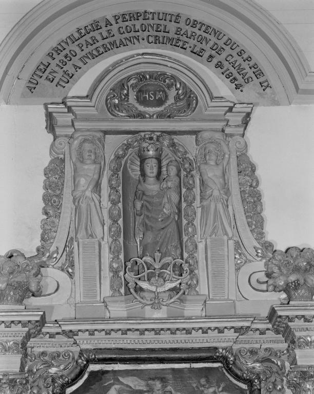 Statue (petite nature) : Vierge à l'enfant, église paroissiale Saint-Gervais, Saint-Protais (Saint-Avé)