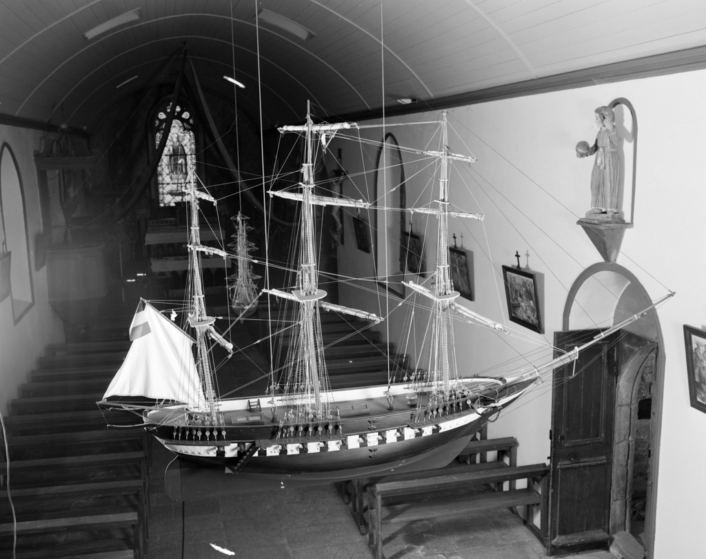 Ex-voto maquette (n° 1), chapelle Saint-Aubin (Pont-Scorff)