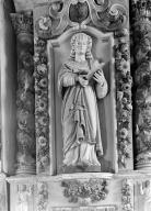 Statue (d'applique, petite nature) : sainte Anne, chapelle Saint-Sébastien (Saint-Ségal)