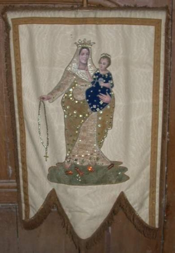 Bannière de procession : Vierge à l'Enfant