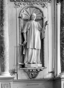 Statue (petite nature) : saint Laurent, église paroissiale Saint-Malo (Locmalo)