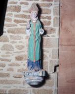 Statue (d'applique, petite nature) : Saint Melan, chapelle Saint-Melen (Lignol)