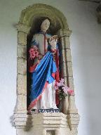 Statue (d'applique) : sainte Geneviève, chapelle Saint-Servais ou Saint-Sylvestre (Langoëlan)
