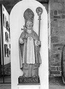 Statue (d'applique, petite nature) : saint Ronan (2), église paroissiale Saint-Ronan (Locronan)