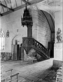 Chaire à prêcher, style néo-gothique, église paroissiale Saint-Servais (Saint-Servais)