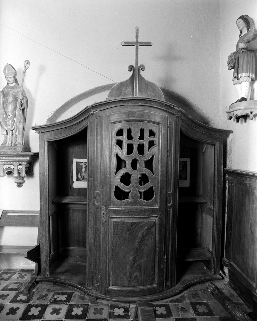 Confessionnal (n° 1), église paroissiale Saint-Gérand (Cléguer)