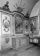 Retable : vie de saint Eloi, retable de saint Eloi, chapelle Saint-Nicodème (Ploéven)