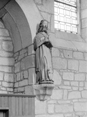 Statue (petite nature) : saint Jean-Baptiste, église paroissiale Saint-Yves (Plouray)