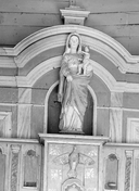 Statue (demi-nature) : Vierge à l'Enfant (2), chapelle Sainte-Barbe (Le Faouët)