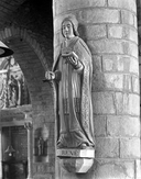 Statue : Saint René, église Notre-Dame de la Tronchaye (Rochefort-en-Terre)