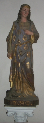 Statue sur socle : sainte Marguerite (Guipry fusionnée en Guipry-Messac en 2016)