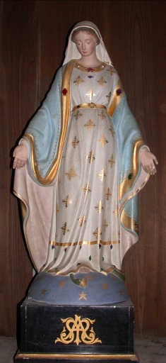 Statue sur socle : Immaculée Conception