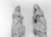 Retable (retable architecturé à niche), retable du choeur, chapelle Saint-Gilles, Prieuré de bénédictins (Le Saint)