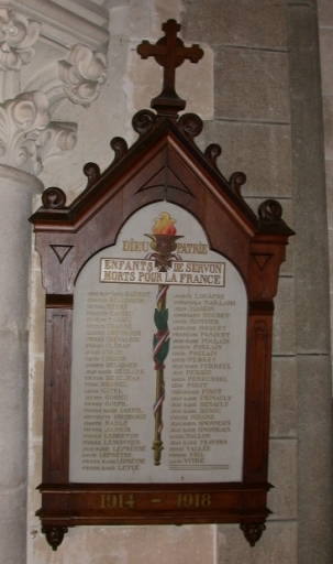 Tableau commémoratif des morts