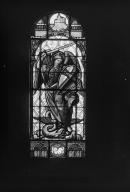 Verrières (5) : saint Yves de Tréguier, bienheureuse Françoise d'Amboise, bienheureux père grignon de Monfort, remise des clefs à saint-pierre, saint Michel, église paroissiale Saint-Martin (Bain-de-Bretagne)