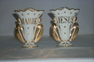 Paire 1 de vases d'autel