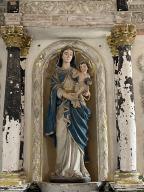 Statue : Vierge à l'Enfant, chapelle Saint-Golven, le Vieux-Bourg (Taupont)