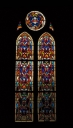 Ensemble des 20 verrières décoratives des baies 5 à 8, 11 à 24, 101 à 112