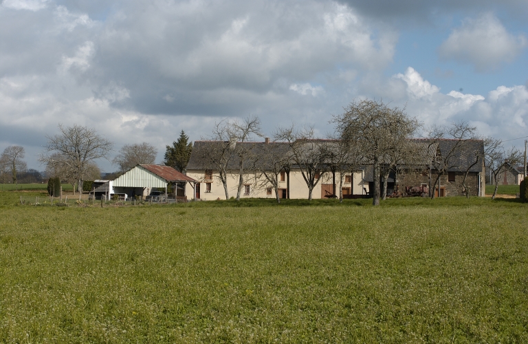Alignement de maisons, la Héraudière (Brécé)