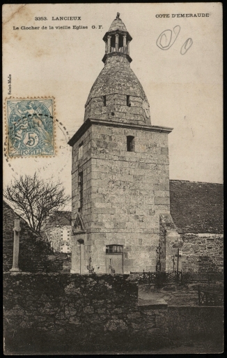 Ancienne église paroissiale Saint-Cieux, rue du Vieux Clocher (Lancieux)