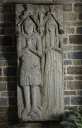 Dalle funéraire d'un homme d'armes de la famille Frotet ou de Saint-Père, et de sa femme