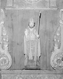 Statue (d'applique, demi-nature) : saint Blaise, église paroissiale Saint-Vinoc (Plouhinec-29)