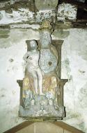 Groupe sculpté : trône de grâce, chapelle Saint-Jean (Séglien)