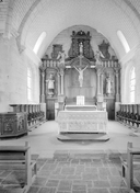 Autel, retable, tabernacle (retable architecturé, autel tombeau), église paroissiale Saint-Yves (Plouray)