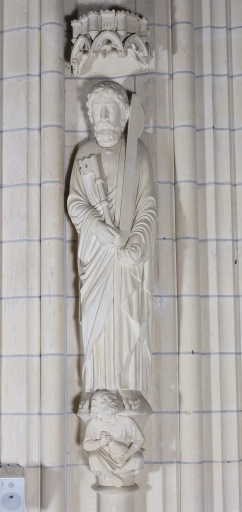 Statue sur culot : saint Pierre et Judas