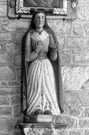 Statue (d'applique, petite nature) : sainte Christine, chapelle Sainte-Christine (Glomel)