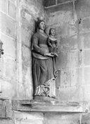 Statue (grandeur nature) : Vierge à l'Enfant (1), église paroissiale de la Trinité (Langonnet)