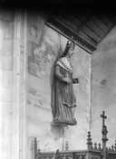 Statue (petite nature) : saint Louis, église Saint-Pierre-Saint-Paul, Chapelle Notre-Dame-des-Victoires et ossuaire (Gourin)