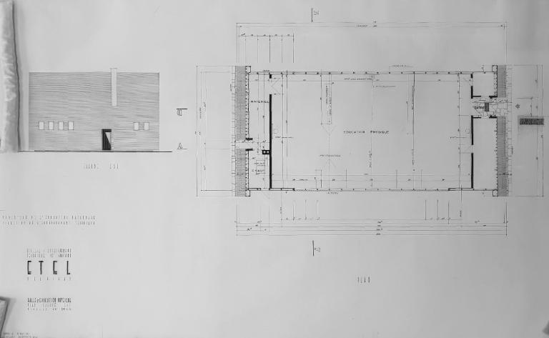 Gymnase du lycée, 56 rue Émile James (Étel)