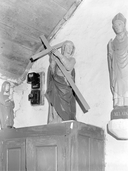 Statue (petite nature) : sainte Eulalie, chapelle Saint Melaine (Lanvénégen)