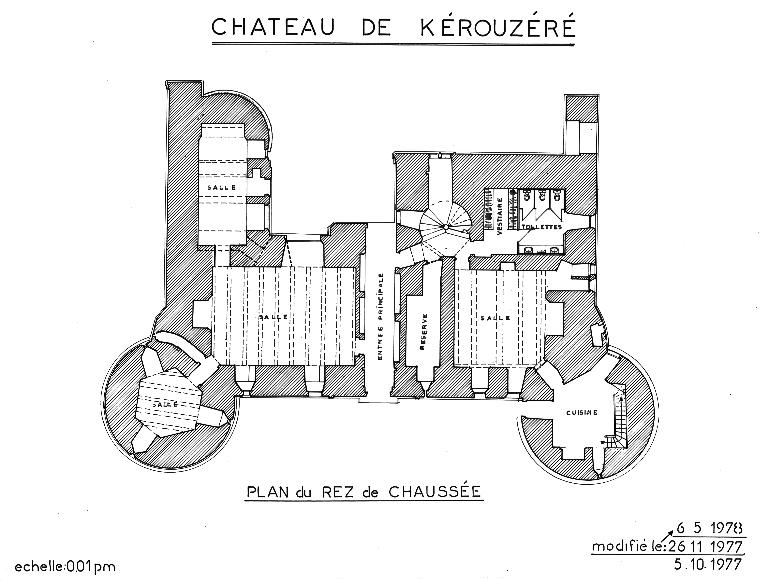 Château fort de Kerouzéré dit château de Kerouzéré (Sibiril)