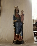 Statue (d'applique, petite nature) : Vierge à l'Enfant (1), église paroissiale Saint-Pierre Saint-Paul (Kergrist)