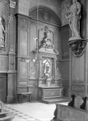 Autel (2), retable (2, autel secondaire, en pendant, autel tombeau, retable architecturé), église paroissiale Saint-Sulpice (Fougères)