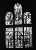 Verrière (2, verrière historiée) : vie du christ (baies 3, 4), église paroissiale Saint-Joseph (Audierne)