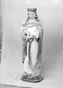 Statue (petite nature) : Vierge à l'Enfant, église paroissiale Saint-Pierre-Saint-Paul (Guiscriff)