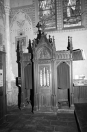 Confessionnaux en pendants, église paroissiale Saint-Martin (Lécousse)