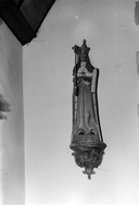 Statue (d'applique, petite nature) : saint Louis roi, église paroissiale Saint-Louis (Tréffrin)