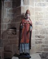 Statue (grandeur nature) : saint Cornély, chapelle Notre-Dame-de-Vérité (Caudan)