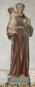Statue sur culot : Saint Antoine de Padoue et l'Enfant