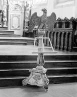 Lutrin (aigle-lutrin), église paroissiale Notre-Dame-de-Croas-Batz (Roscoff)