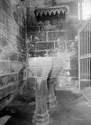 Fonts baptismaux, église paroissiale de la Trinité (Langonnet)