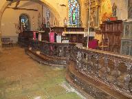 Clôture liturgique (table de communion), église paroissiale Saint-Malo (Locmalo)